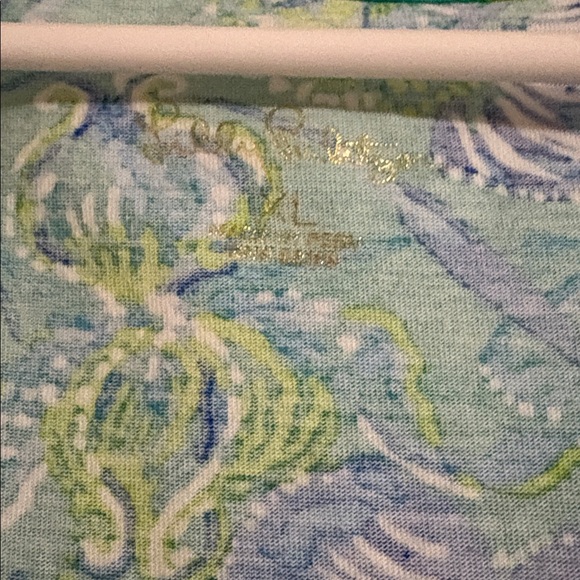 Lilly Pulitzer Dress Size XL Etta Botanical Green - Picture 3 of 6